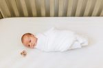 MOMS ON CALL Baby Swaddle 0-3 Months Newborn, Essential Swaddle Blanket | 48X48 | Cotton (Modern White) - Image 2
